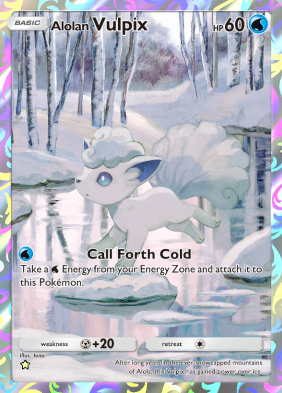 Alolan Vulpix IR Card