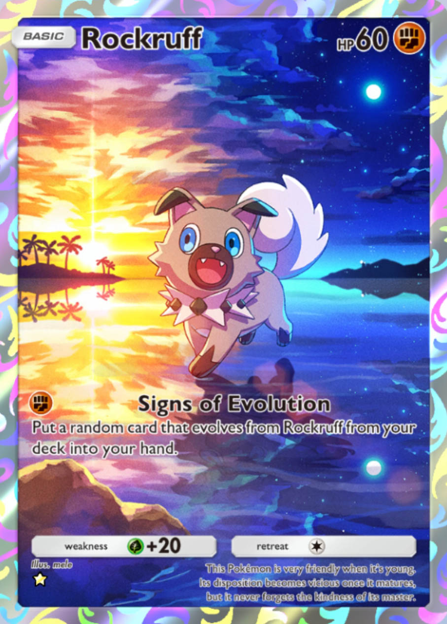 Rockruff IR Card