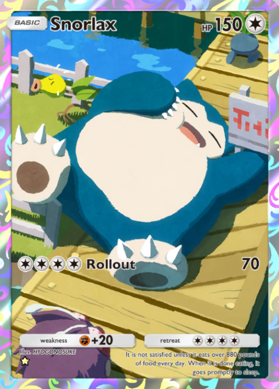 Snorlax IR Card