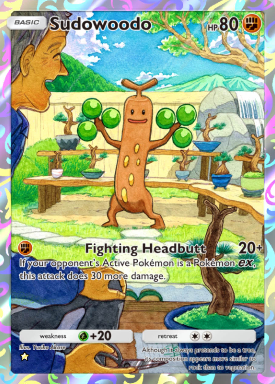Sudowoodo IR Card
