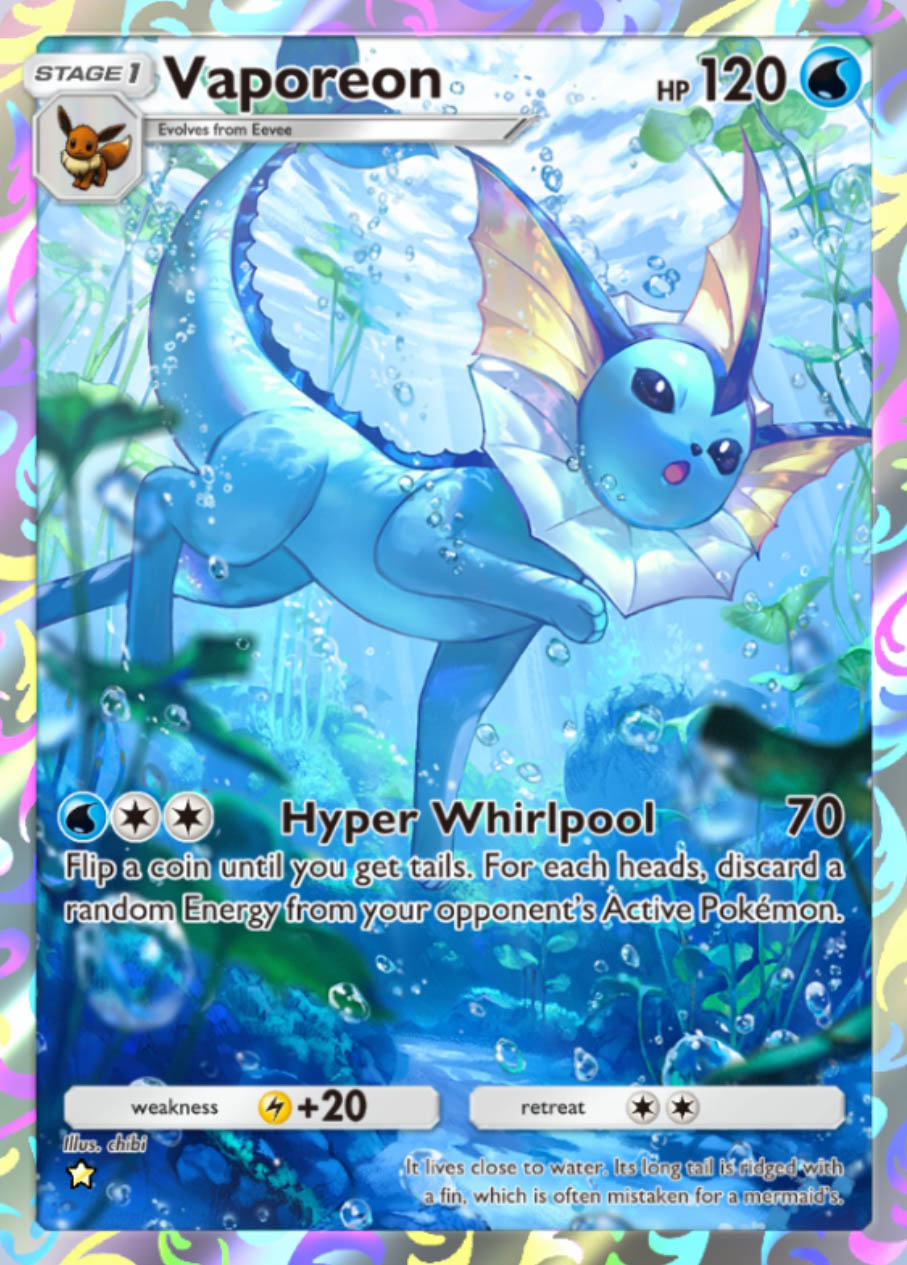 Vaporeon IR Card