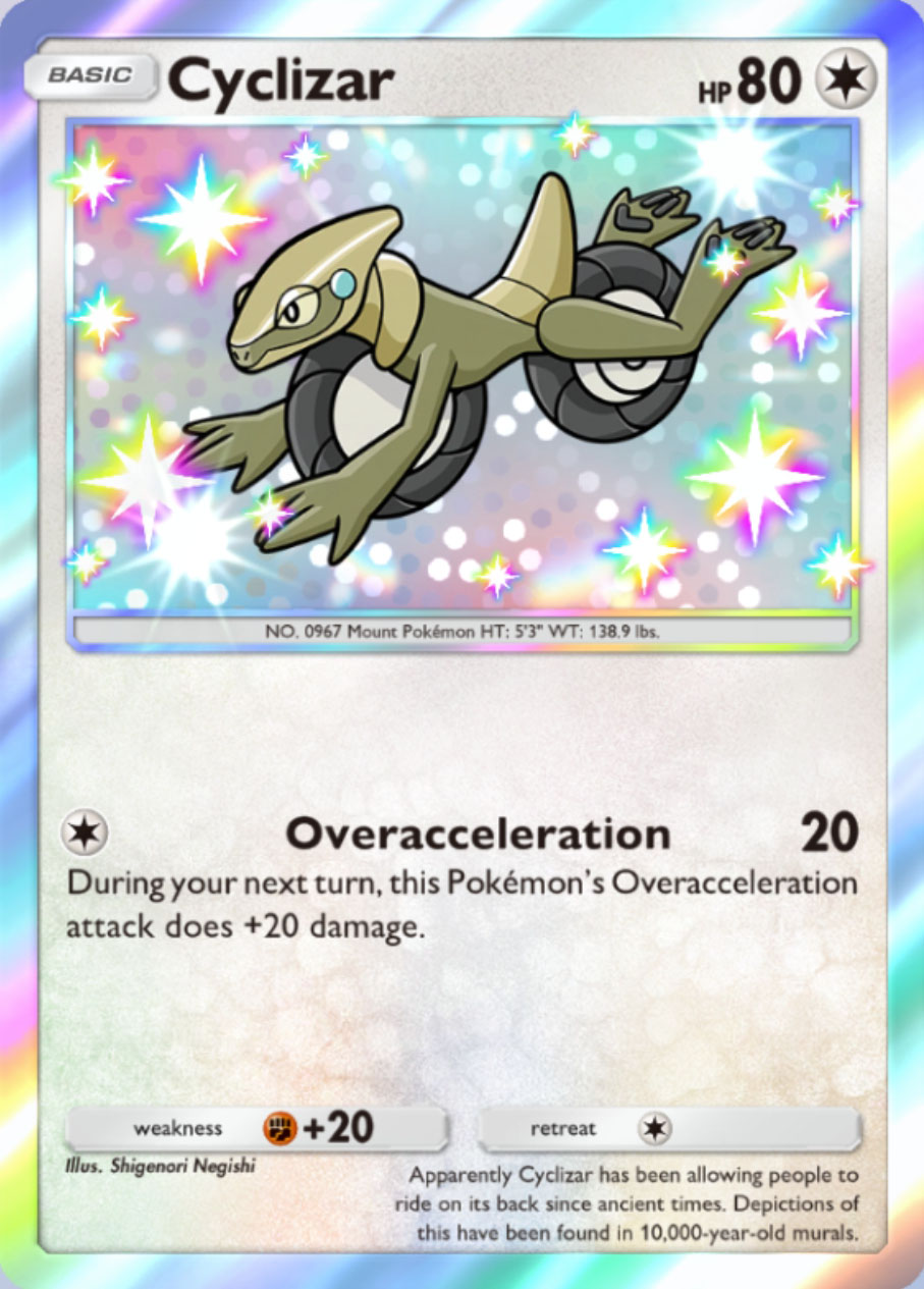 Shiny Cyclizar Card