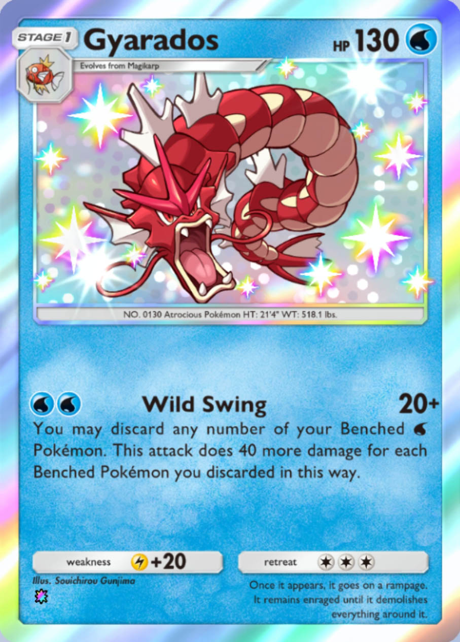 Shiny Gyarados Card
